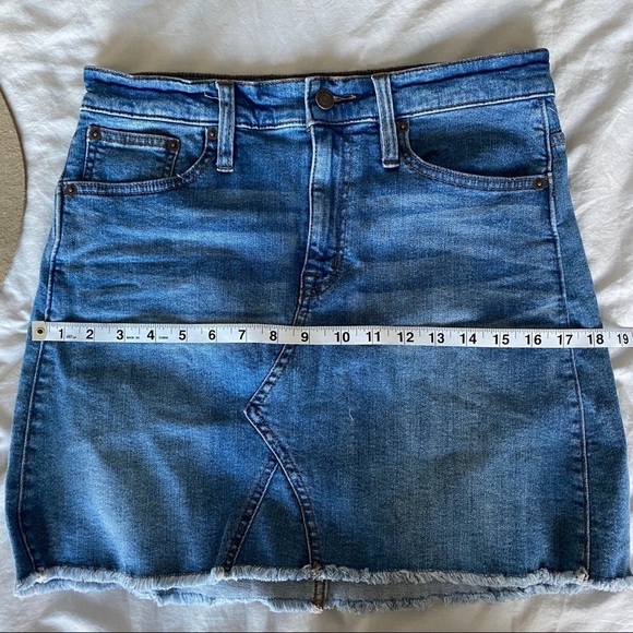 J. Crew Frayed Hem Denim Mini Skirt - Picture 11 of 15